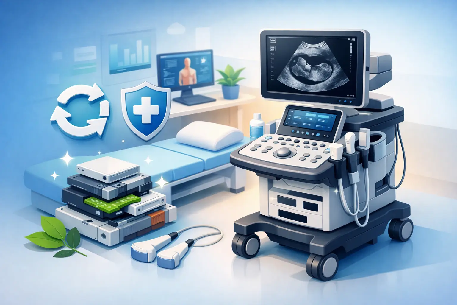 Beneficios de un ecógrafo reacondicionado médico