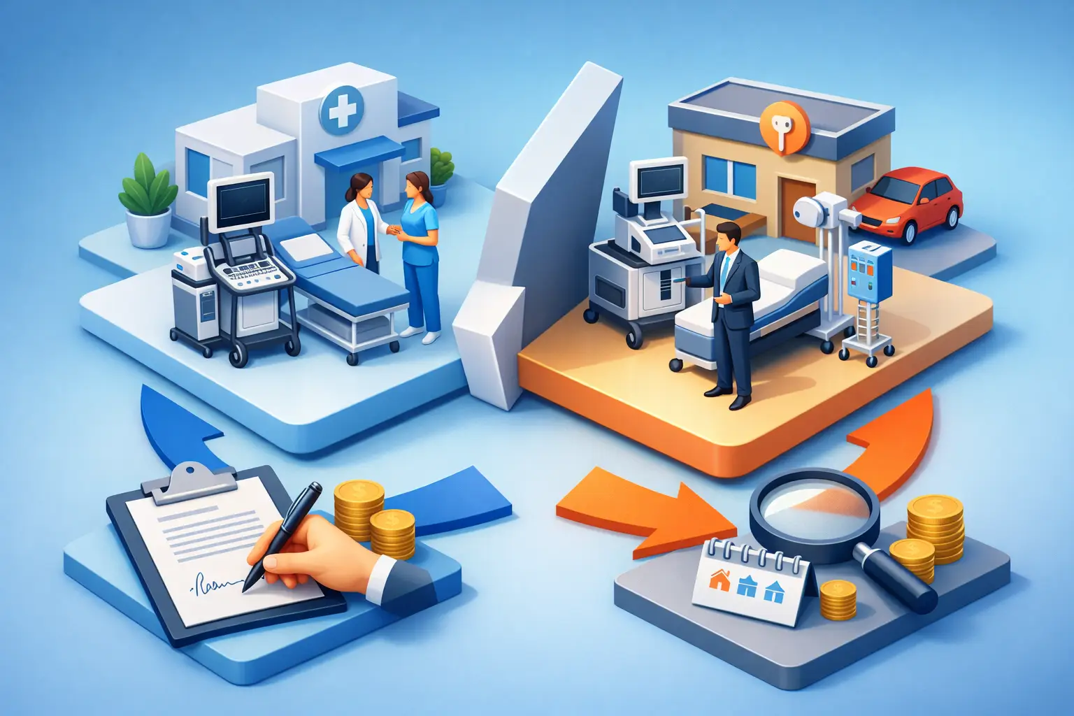 Leasing médico vs renting: qué conviene a tu clínica