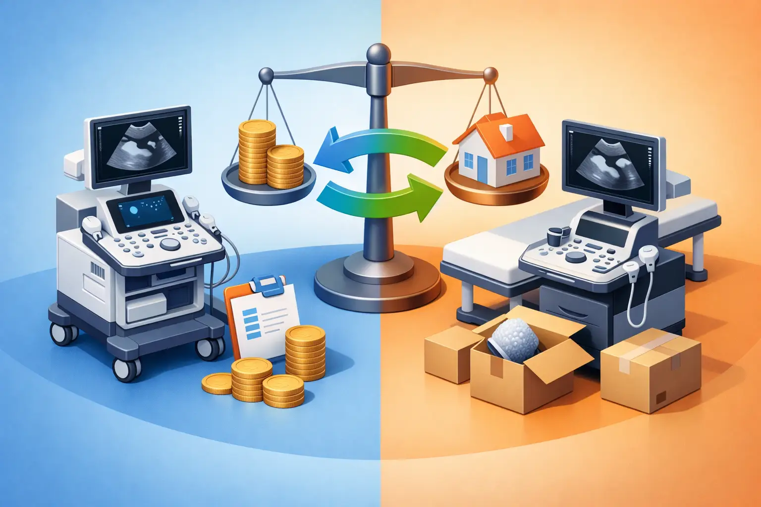 Renting o compra de ecógrafos: qué conviene
