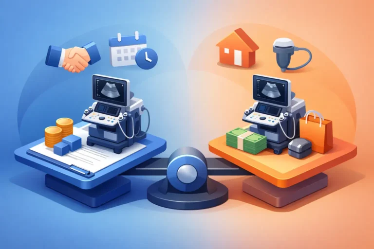 Leasing ecógrafo vs compra, ¿cuál conviene?