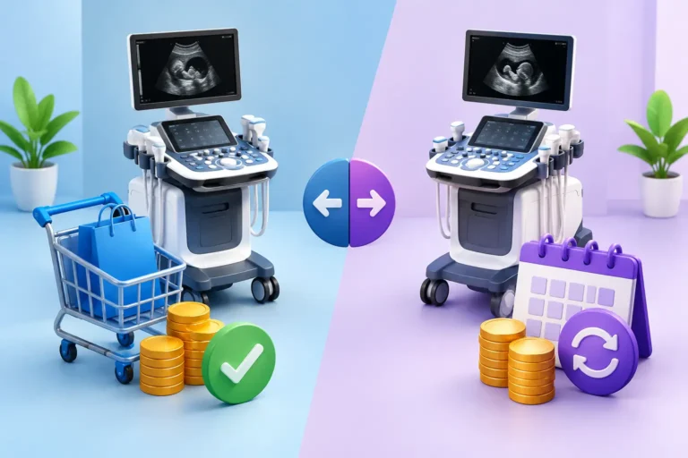 Compra directa vs financiación de ecógrafos