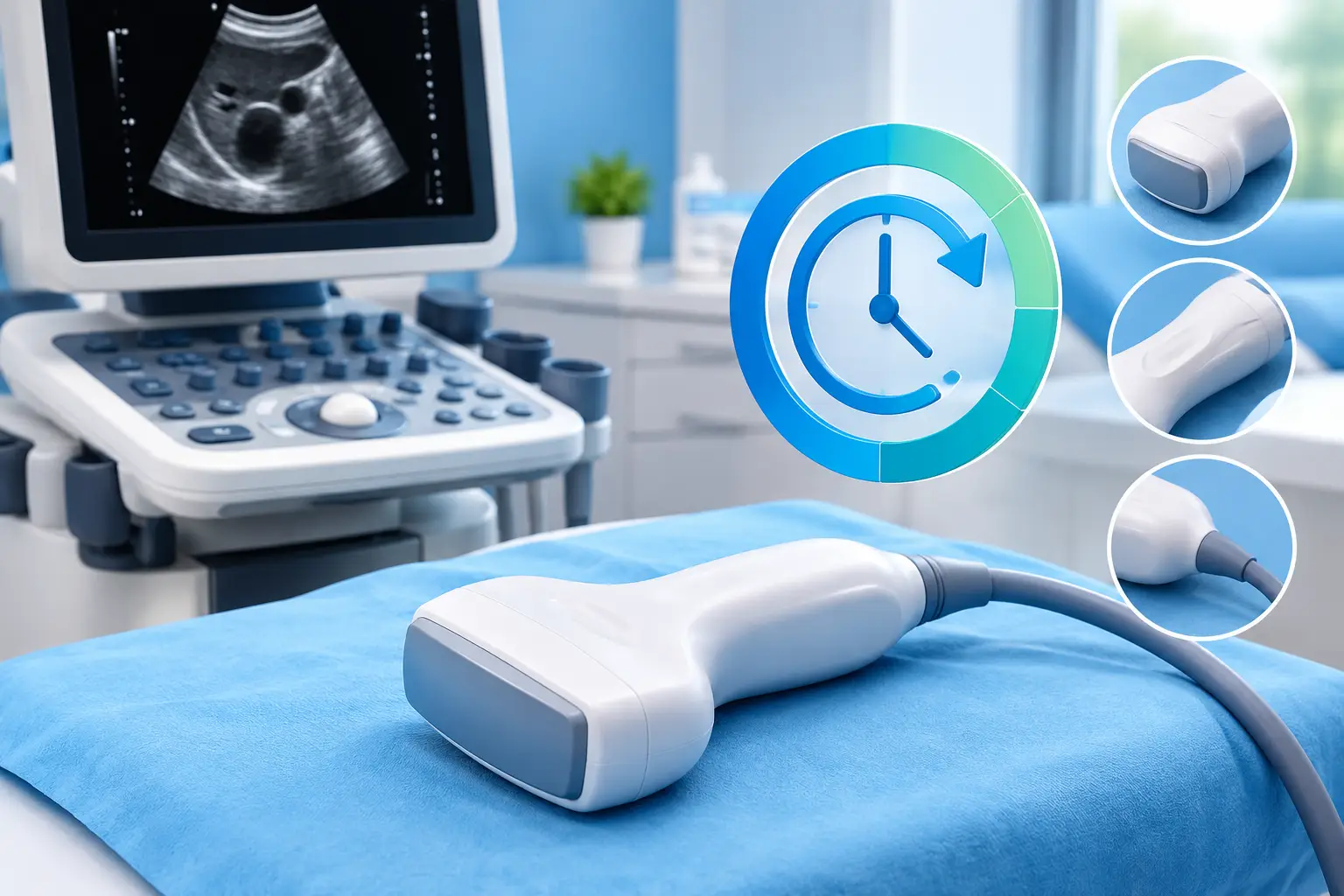 ¿Cuánto dura una sonda ecográfica en uso clínico?