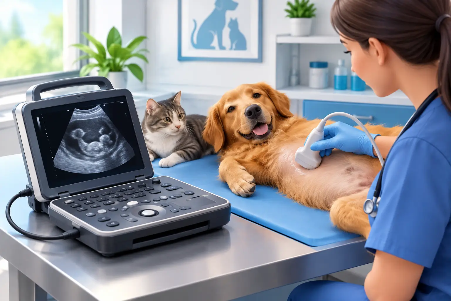 Review de ultrasonido portátil veterinario
